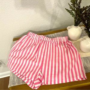 SHEIN pink-striped shorts
